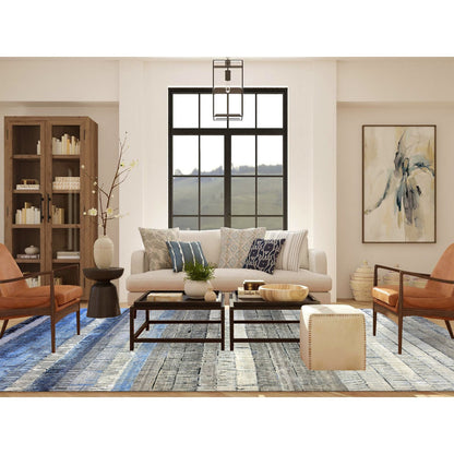 Modern and Contemporary Wool Hand Knotted Rug Grey No Border 9.0X12.4 -O075412