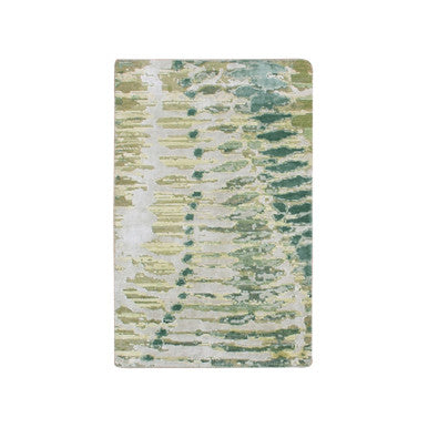 Silk Silk Hand Knotted Rug Green No Border 2.0X3.0 -O075423