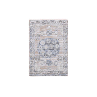 Wool and Silk Wool & Silk Hand Knotted Rug Grey Gray 2.0X3.0 -O075433