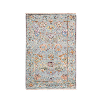 Transitional Wool Hand Knotted Rug Grey Gray 3.1X5.0 -O075457