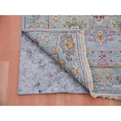 Transitional Wool Hand Knotted Rug Grey Gray 3.1X5.0 -O075457