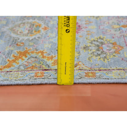 Transitional Wool Hand Knotted Rug Grey Gray 2.0X3.0 -O075458