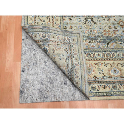 Transitional Wool Hand Knotted Rug Grey Gray 9.0X12.0 -O075493