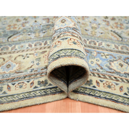 Transitional Wool Hand Knotted Rug Grey Gray 9.0X12.0 -O075493
