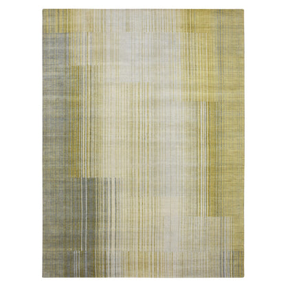 Modern and Contemporary Wool Hand Knotted Rug Grey No Border 9.2X12.4 -O075506