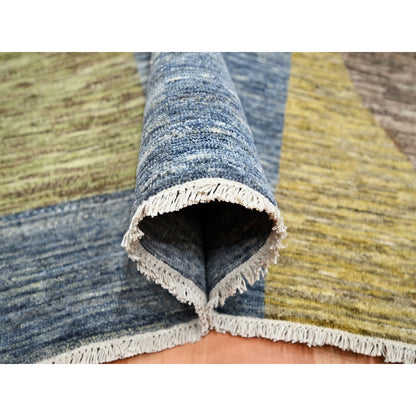 Modern and Contemporary Wool Hand Knotted Rug Grey No Border 8.0X10.0 -O075507