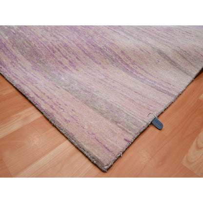 Modern and Contemporary Wool Hand Knotted Rug Pink 9.0x12.3 -O075512