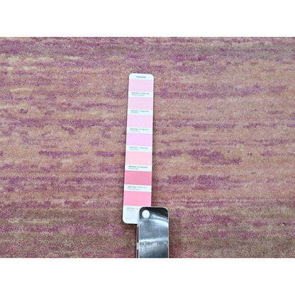 Modern and Contemporary Wool Hand Knotted Rug Pink 9.0x12.3 -O075512