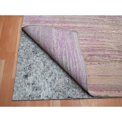 Modern and Contemporary Wool Hand Knotted Rug Pink 8.1x10.3 -O075513