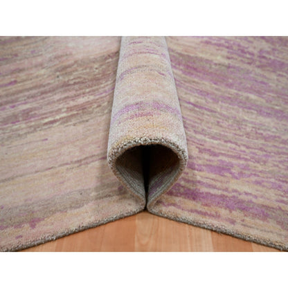 Modern and Contemporary Wool Hand Knotted Rug Pink 8.1x10.3 -O075513