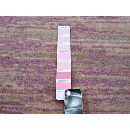Modern and Contemporary Wool Hand Knotted Rug Pink 8.1x10.3 -O075513