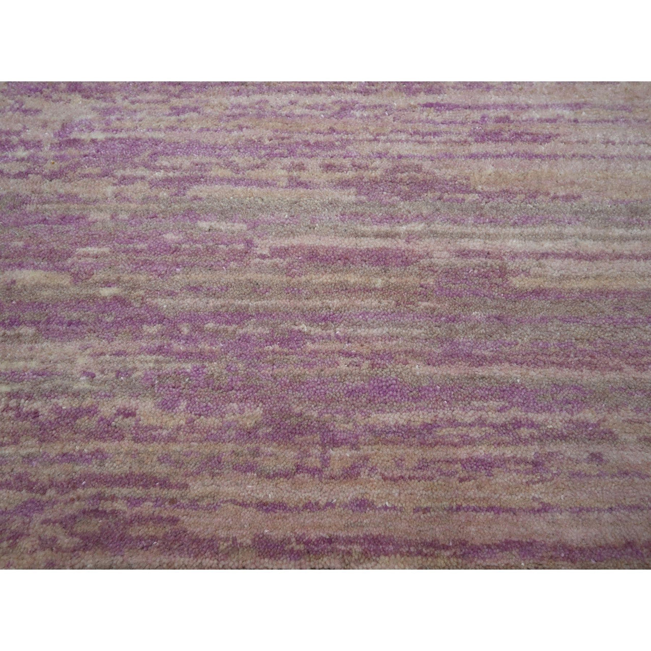 Pink 8'1" x 10'3" Modern and Contemporary Hand knotted Wool Rug - Sku: O075513
