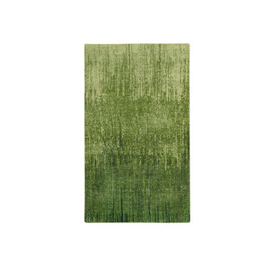 Modern and Contemporary Wool Hand Knotted Rug Green 3.0x5.3 -O075517