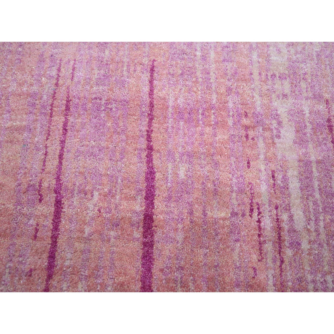 Pink 9'2" x 12'4" Modern and Contemporary Hand knotted Wool Rug - Sku: O075529