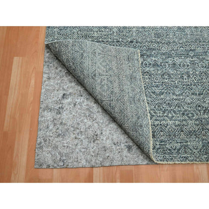 Modern and Contemporary Wool Hand Knotted Rug Grey 9.0x12.2 -O075543