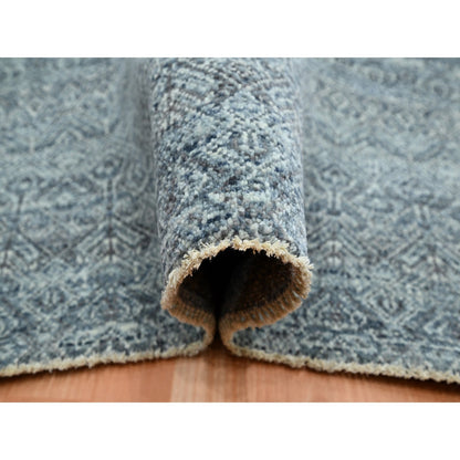 Modern and Contemporary Wool Hand Knotted Rug Grey 9.0x12.2 -O075543