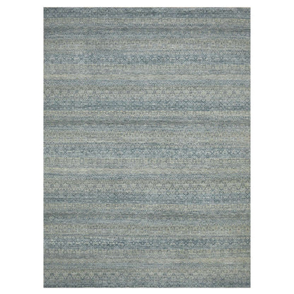Modern and Contemporary Wool Hand Knotted Rug Grey 9.0x12.2 -O075546