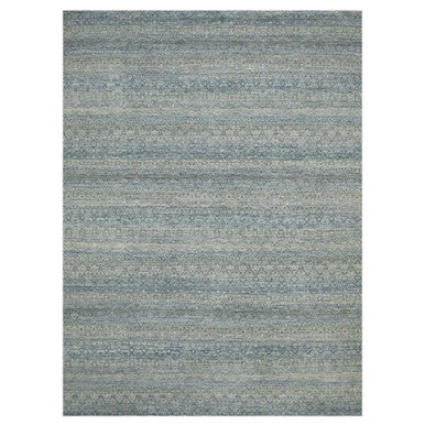 Modern and Contemporary Wool Hand Knotted Rug Grey 9.0x12.2 -O075546