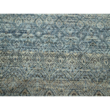 Modern and Contemporary Wool Hand Knotted Rug Grey 9.0x12.2 -O075546