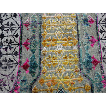 Mamluk Wool & Silk Hand Knotted Rug Yellow 8.0x8.1 -O075552