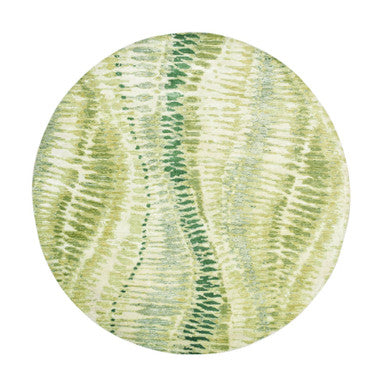 Modern and Contemporary Silk Hand Knotted Rug Green 7.11x8.0 -O075558