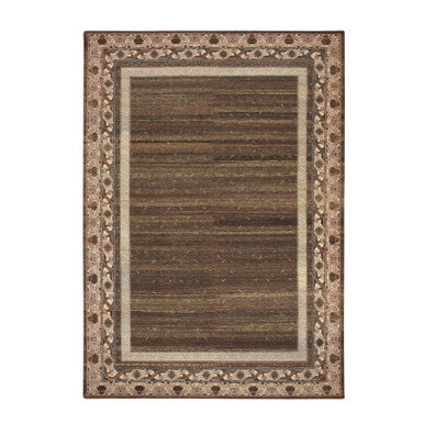 Khotan and Samarkand Wool Hand Knotted Rug Brown 9.11x14.3 -O075562