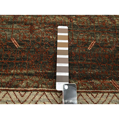 Khotan and Samarkand Wool Hand Knotted Rug Brown 9.11x14.3 -O075562