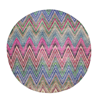 Modern and Contemporary Wool & Silk Hand Knotted Rug Pink 9.8x9.10 -O075568