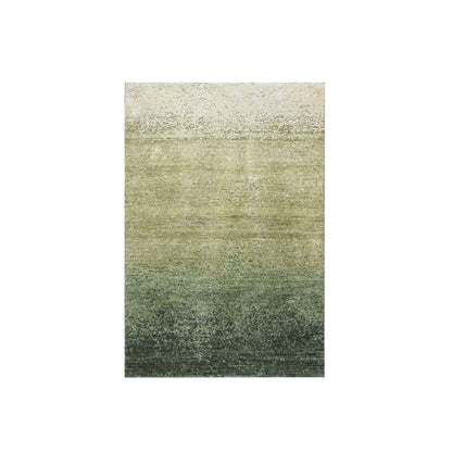 Modern and Contemporary Wool Hand Knotted Rug Green 2.0x3.0 -O075575