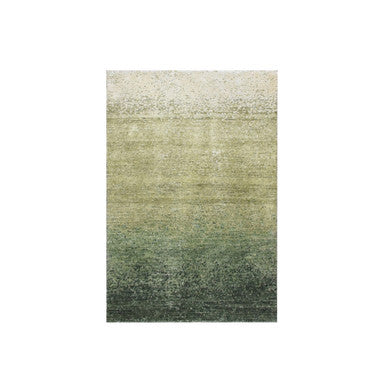 Modern and Contemporary Wool Hand Knotted Rug Green 2.0x3.0 -O075575