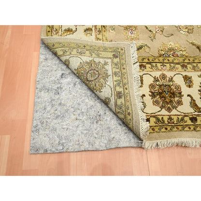 Rajasthan Wool & Silk Hand Knotted Rug Brown 7.8x9.10 -O075586