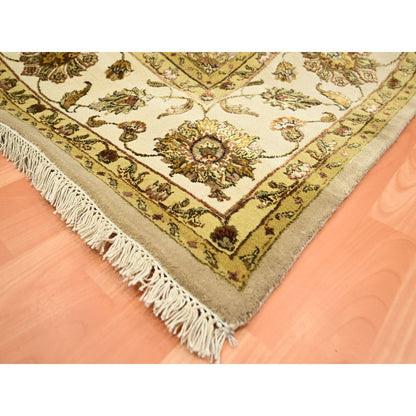 Rajasthan Wool & Silk Hand Knotted Rug Brown 7.8x9.10 -O075586