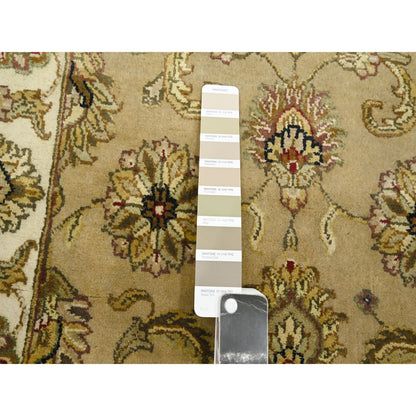 Rajasthan Wool & Silk Hand Knotted Rug Brown 2.7x8.1 -O075613