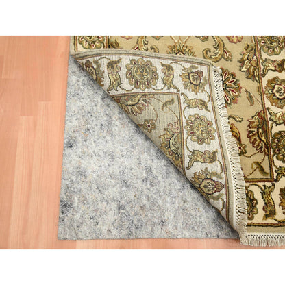 Rajasthan Wool & Silk Hand Knotted Rug Brown 2.6x7.11 -O075615