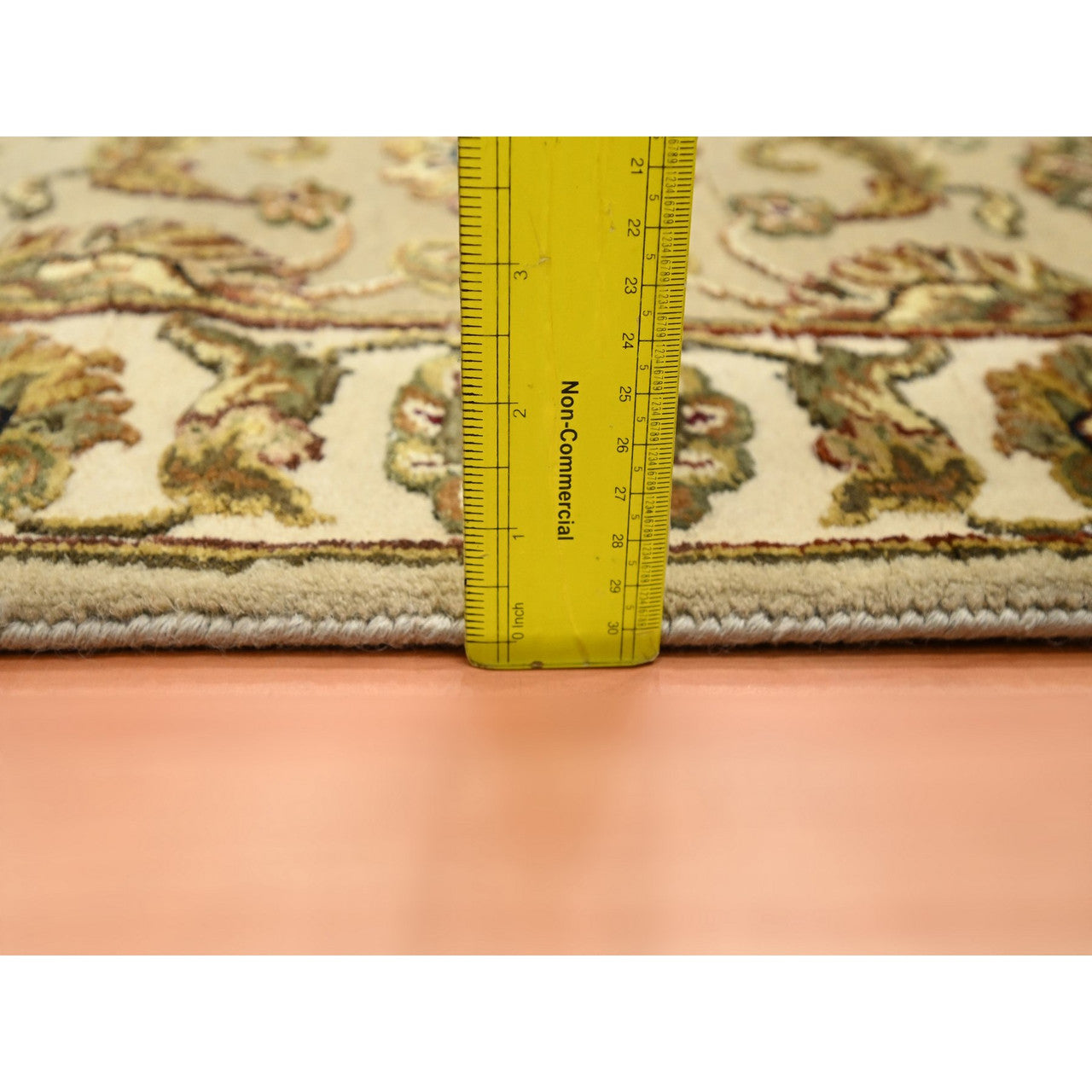 Brown 2'6" x 7'11" Rajasthan Hand knotted Wool/Silk Rug - Sku: O075615