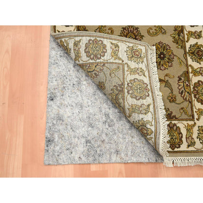 Rajasthan Wool & Silk Hand Knotted Rug Brown 2.6x8.3 -O075617