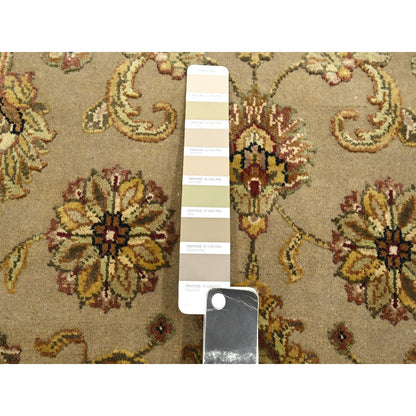 Rajasthan Wool & Silk Hand Knotted Rug Brown 2.6x8.3 -O075617