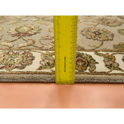 Rajasthan Wool & Silk Hand Knotted Rug Brown 2.6x8.3 -O075617