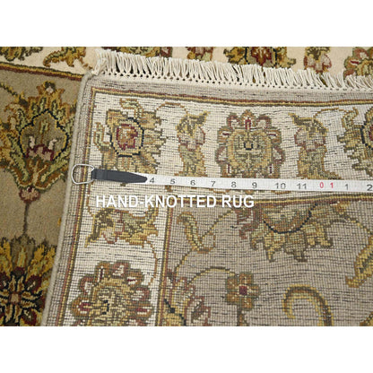 Rajasthan Wool & Silk Hand Knotted Rug Brown 2.6x8.3 -O075617