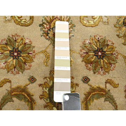 Rajasthan Wool & Silk Hand Knotted Rug Brown 2.6x8.3 -O075622