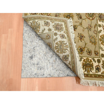 Rajasthan Wool & Silk Hand Knotted Rug Brown 3.0x5.3 -O075627