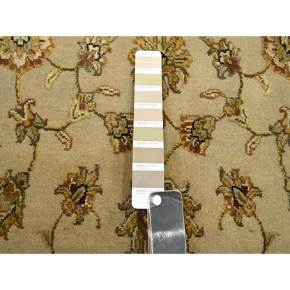Rajasthan Wool & Silk Hand Knotted Rug Brown 3.0x5.3 -O075627