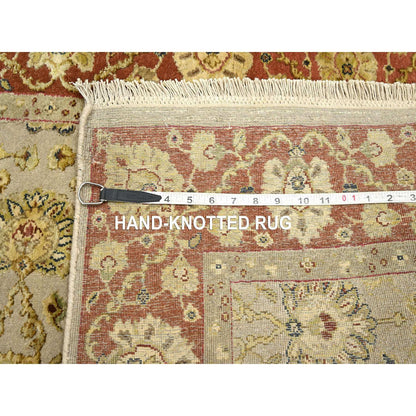 Rajasthan Wool & Silk Hand Knotted Rug Brown 2.11x5.6 -O075629