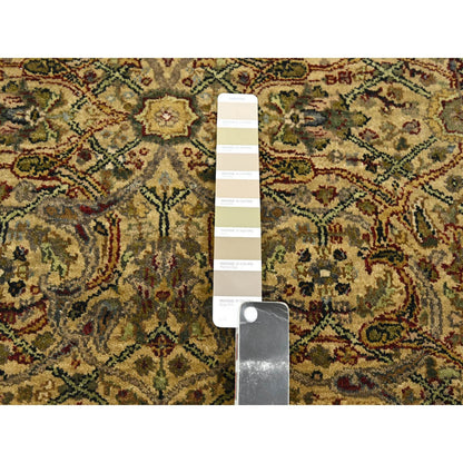 Rajasthan Wool Hand Knotted Rug Yellow 3.2x19.4 -O075632