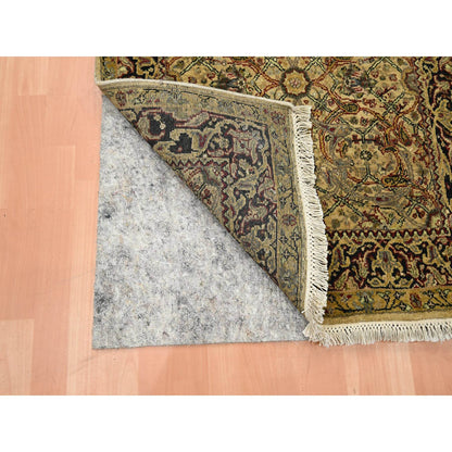 Rajasthan Wool Hand Knotted Rug Yellow 3.0x19.5 -O075633
