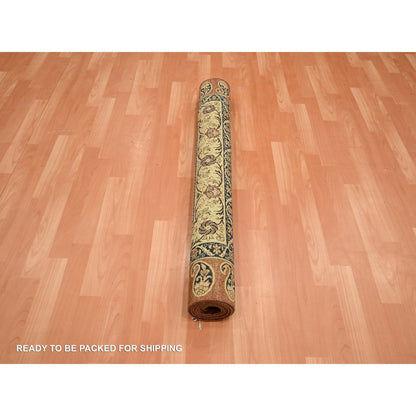 Fine Oriental Silk Hand Knotted Rug Red 4.0x6.0 -O075648