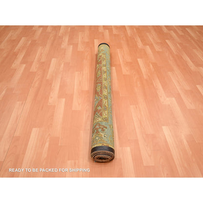 Fine Oriental Wool Hand Knotted Rug Red 4.8x6.4 -O075650