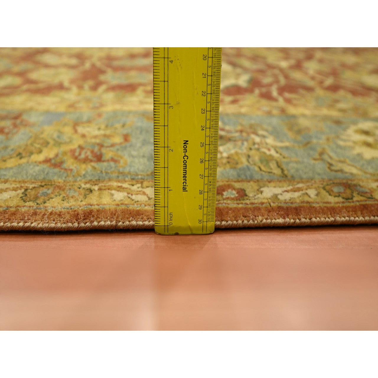 Red 4'8" x 6'4" Fine Oriental Hand knotted Wool Rug - Sku: O075650
