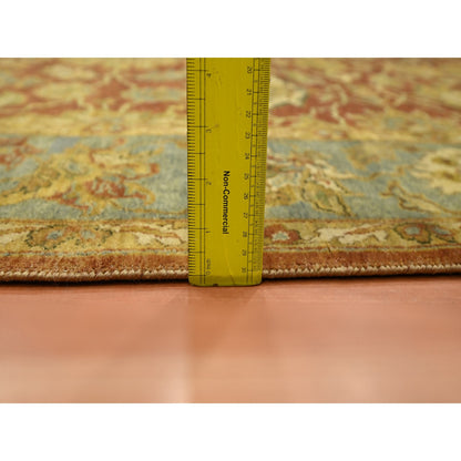 Fine Oriental Wool Hand Knotted Rug Red 4.8x6.4 -O075650