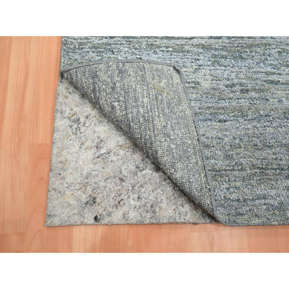 Modern and Contemporary Silk Hand Knotted Rug Grey 3.10x6.1 -O075654
